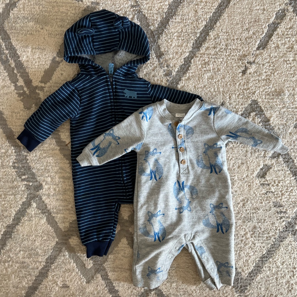 Carters Animal Coveralls SIZE 3m